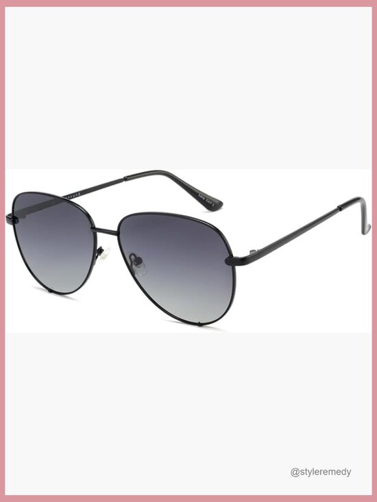 Polarized Metal Aviator Sunglasses UV400 Protection Oversized
